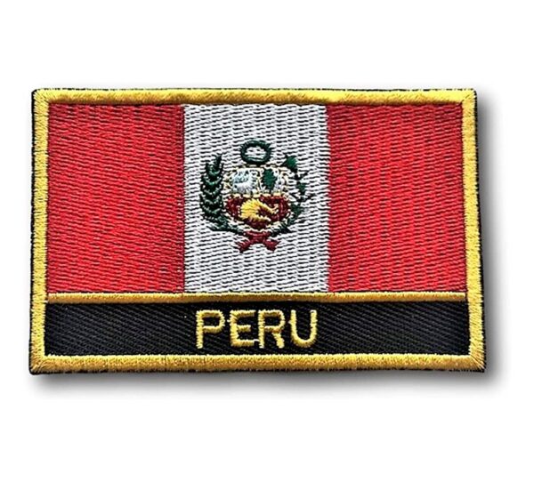 Parches Bordados de la Bandera Peruana